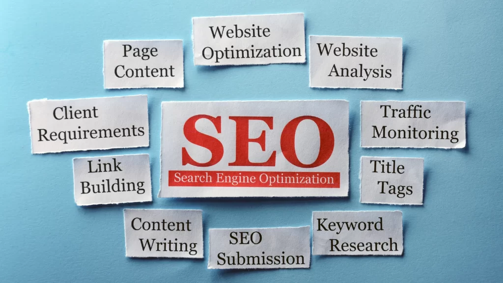 SEO elements like page content, client requirements, and traffic monitoring for google seo checker jackyan